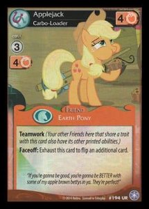 Applejack *Carbo-Loader* (V.1 - Ultra Rare) - The Crystal Games