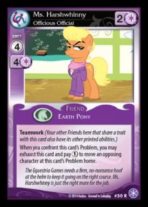 Ms. Harshwhinny *Officious Official* (V.1 - Rare) - The Crystal Games