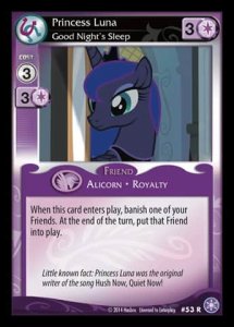 Princess Luna *Good Night's Sleep* (V.1 - Rare) - The Crystal Games
