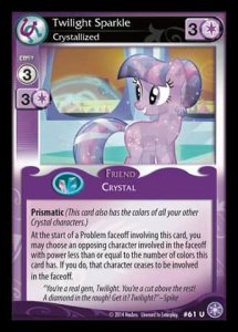 Twilight Sparkle *Crystallized* (V.1 - Uncommon) - The Crystal Games