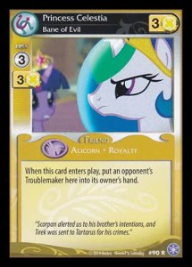 Princess Celestia *Bane of Evil* (V.1 - Rare) - The Crystal Games