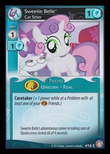 Sweetie Belle *Cat Sitter* (V.1 - Common) - Absolute Discord