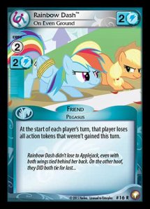 Rainbow Dash *On Even Ground* (V.1 - Rare) - Equestrian Odysseys