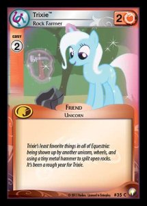 Trixie *Rock Farmer* (V.1 - Common) - Equestrian Odysseys