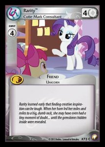 Rarity *Cutie Mark Consultant* (V.1 - Common) - Equestrian Odysseys
