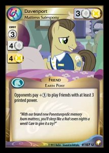 Davenport *Mattress Salespony* - Equestrian Odysseys