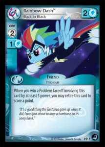 Rainbow Dash *Back in Black* (V.1 - Fixed) - High Magic