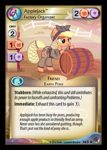 Applejack *Factory Organizer* (V.1 - Uncommon) - Marks in Time