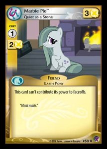 Marble Pie *Quiet as a Stone* (V.1 - Uncommon) - Marks in Time