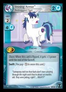 Shining Armor *Bedraggled Dad* - Defenders of Equestria