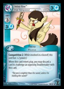 Wild Fire *Hot Tempered* - Defenders of Equestria