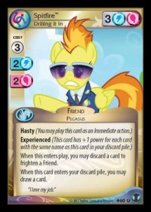 Spitfire *Drilling It In* - Defenders of Equestria