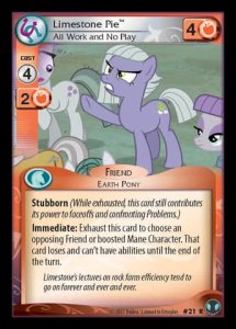 Limestone Pie *All Work and No Play* - Defenders of Equestria
