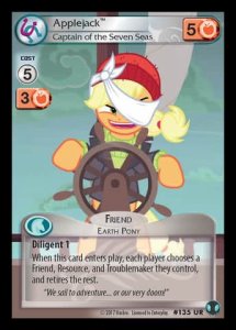 Applejack *Captain of the Seven Seas* (V.1 - Ultra Rare) - Defenders of Equestria