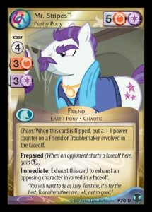 Mr. Stripes *Pushy Pony* - Defenders of Equestria