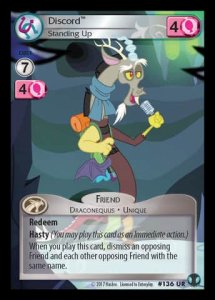 Discord *Standing Up* - Defenders of Equestria