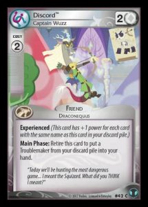 Discord *Captain Wuzz* (V.1 - Common) - Defenders of Equestria