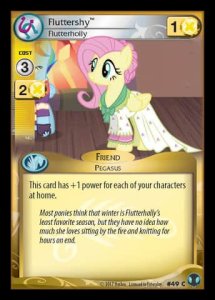 Fluttershy *Flutterholly* (V.1 - Common) - Defenders of Equestria