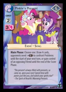 Pinkie's Present (V.1 - Uncommon) - Defenders of Equestria