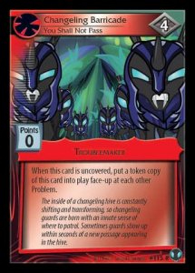 Changeling Barricade *You Shall Not Pass* - Defenders of Equestria