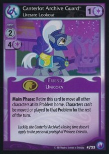 Canterlot Archive Guard *Literate Lookout* (V.2 - Foil) - Canterlot Nights