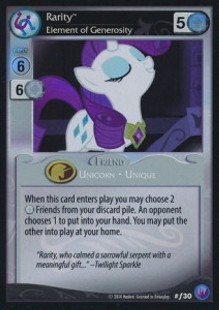 Rarity *Element of Generosity* (V.2 - Foil) - Canterlot Nights