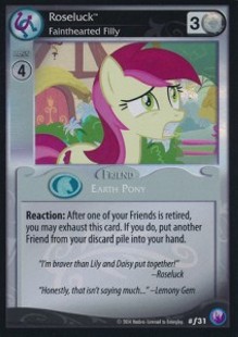 Roseluck *Fainthearted Filly* (V.2 - Foil) - Canterlot Nights
