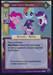 I Just Can't Decide! (V.2 - Foil) - Canterlot Nights