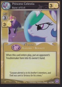 Princess Celestia *Bane of Evil* (V.2 - Foil) - The Crystal Games