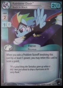 Rainbow Dash *Back in Black* (V.2 - Foil) - High Magic