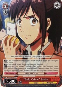 "Bold Crime" Sasha - Attack on Titan
