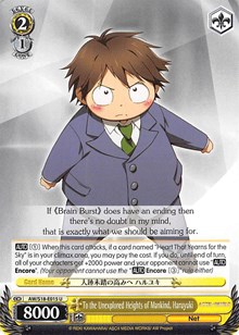 To the Unexplored Heights of Mankind, Haruyuki - Accel・World