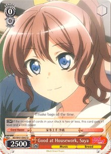 Good at Housework, Saya - BanG Dream!