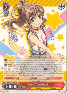 Saya Yamabuki (V.1 - Double Rare) - BanG Dream!