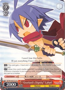 "Overlord's Dignity" Laharl - Disgaea
