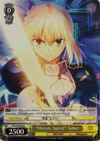 "Heroic Spirit" Saber (V.1 - Rare) - Fate/stay night