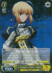 A Knight's Oath, Saber (V.2 - Special Rare) - Fate/stay night
