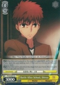Battle After School, Shirou - Fate/stay night