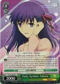 Daily Symbol, Sakura (V.1 - Rare) - Fate/stay night