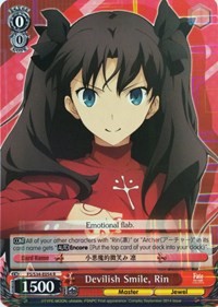 Devilish Smile, Rin (V.1 - Rare) - Fate/stay night