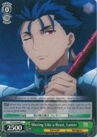 Moving Like a Beast, Lancer - Fate/stay night