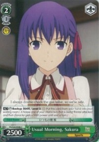 Usual Morning, Sakura - Fate/stay night