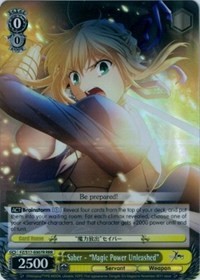 Saber - "Magic Power Unleashed" (V.2 - Triple Rare) - Fate/Zero