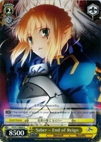 Saber - End of Reign (V.1 - Rare) - Fate/Zero