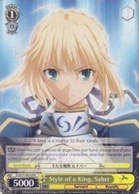 Style of a King, Saber - Fate/Zero