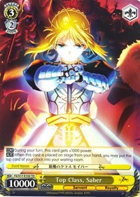 Top Class, Saber (V.1 - Trial Deck) - Fate/Zero