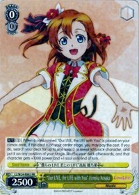 "Our LIVE, the LIFE with You" Honoka Kosaka (V.1 - Double Rare) - Love Live!