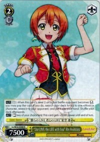 "Our LIVE, the LIFE with You" Rin Hoshizora (V.1 - Rare) - Love Live!