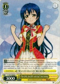 "Our LIVE, the LIFE with You" Umi Sonoda (V.1 - Double Rare) - Love Live!
