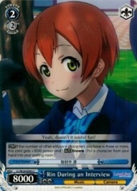 Rin During an Interview - Love Live!